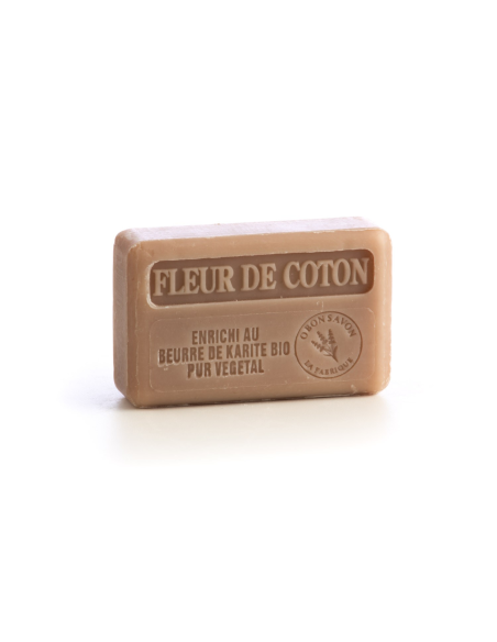 Savon 125gr au beurre de karité - Fleur de Coton Savon 125gr au beurre de karité - Fleur de Coton