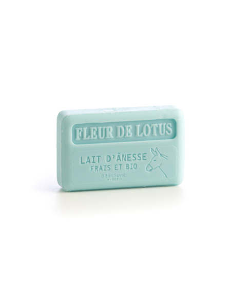 Seife 100 gr mit Bio-Eselsmilch - Lotusblume