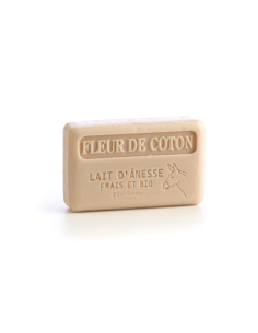Savon 100 gr au Lait d'Anesse bio - Fleur de Coton