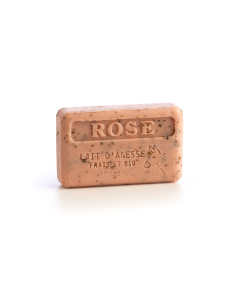 Savon 100 gr au Lait d'Anesse bio - Rose Savon 100 gr au Lait d'Anesse bio - Rose