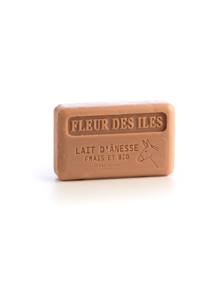 Savon 100 gr au Lait d'Anesse bio - Fleurs des Iles Savon 100 gr au Lait d'Anesse bio - Fleurs des Iles