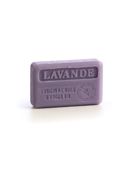 Savon 100gr à l'huile d'argan - Lavande Savon 100gr à l'huile d'argan - Lavande