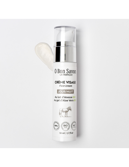Crème Visage Jour & Nuit 50 ml au Lait d'Anesse bio Crème Visage Jour & Nuit 50 ml au Lait d'Anesse bio