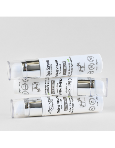 Crème Visage Anti-Rides 50 ml - Lait d'Anesse BIO | O Bon Savon