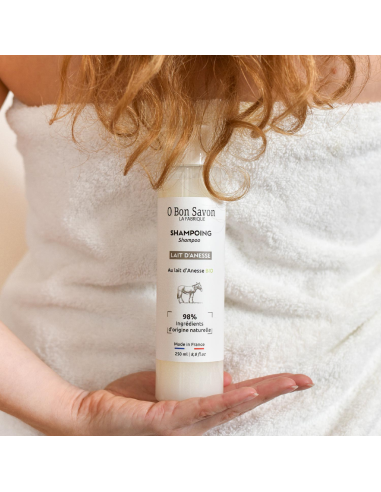 Shampoing pH neutre 250 ml au Lait d'Anesse bio | O Bon Savon