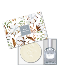 Exklusives Geschenkset Seife & Eau de Toilette – Baumwollblüte