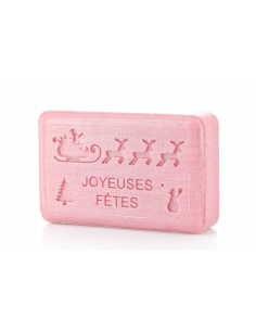 Savon 125gr au beurre de karité - Joyeuses Fêtes & Père Noël