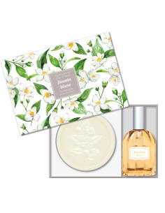 Exklusives Geschenkset Seife & Eau de Toilette – weißer Jasmin