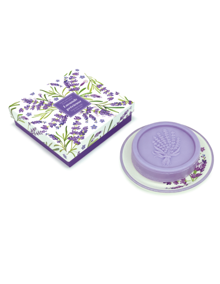 Coffret porte-savon botanique – Lavande