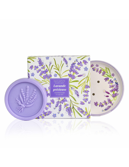 Coffret porte-savon botanique – Lavande