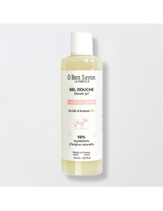 Duschgel 250 ml mit Bio-Eselsmilch – Japanische Blüte