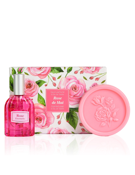Coffret d’exception Savon & Eau de Toilette – Rose