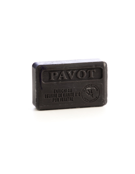 Savon 125gr au beurre de karité - Pavot Savon 125gr au beurre de karité - Pavot