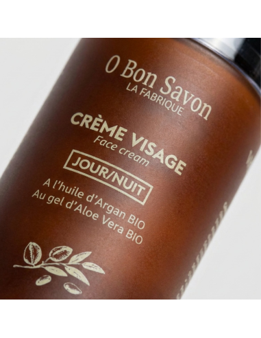 Crème Visage Jour & Nuit 50 ml à l'Huile d'Argan bio | O Bon Savon