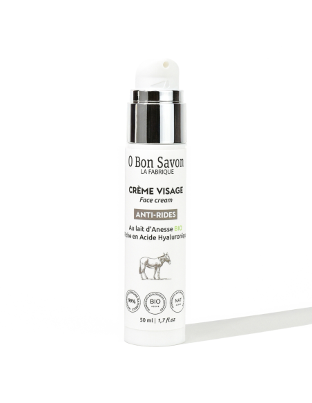 Crème Visage Anti-Rides 50 ml au Lait d'Anesse bio