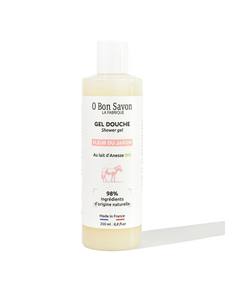 Duschgel 250 ml mit Bio-Eselsmilch – Japanische Blüte