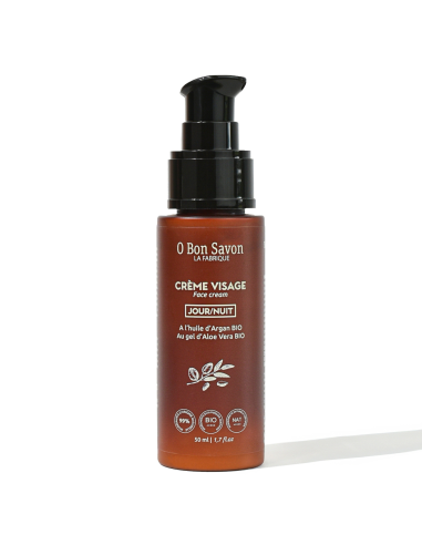 Crème Visage Jour & Nuit 50 ml à l'Huile d'Argan bio