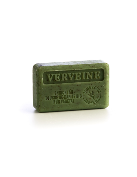 Savon 125gr au beurre de karité - Verveine Broyé Savon 125gr au beurre de karité - Verveine Broyé