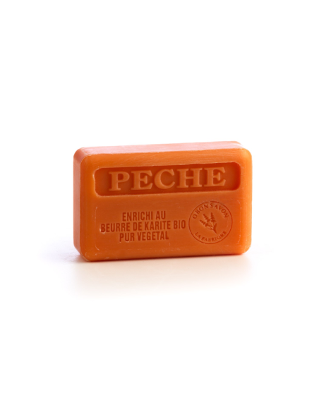 Savon 125gr au beurre de karité - Pêche Savon 125gr au beurre de karité - Pêche